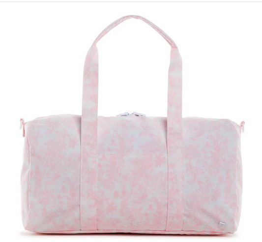 Bunny Toile Pink-Weekender Duffel