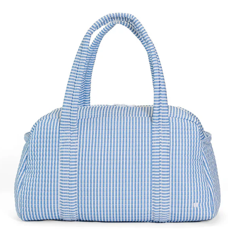 Pimlico Stripe Chambray- Quilted Grande Duffel