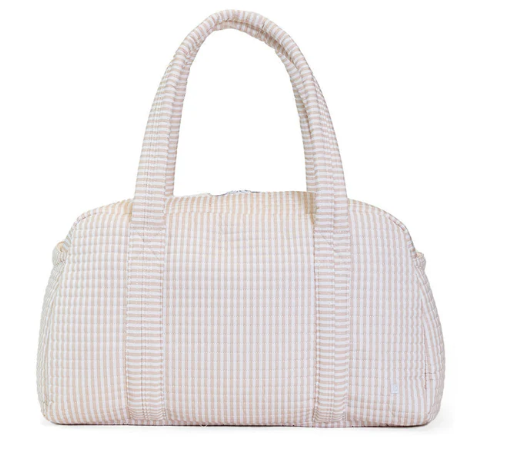 Pimlico Stripe Sand- Quilted Grande Duffel