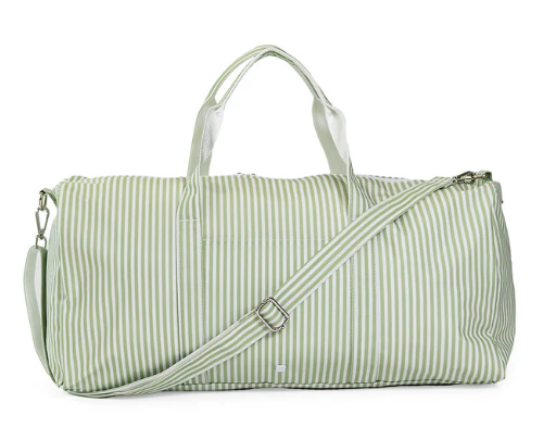 Pimlico Stripe Sage- XL Weekender Duffel Bag