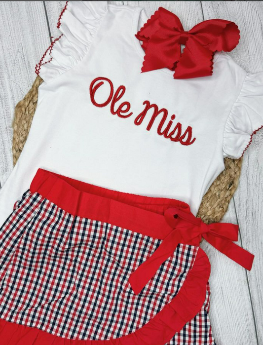 Ole Miss Custom Skort Set