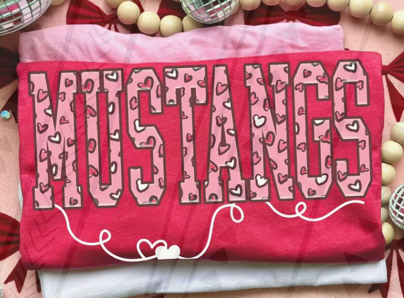 Heart Mascot Sweatshirts (Type Mascot In Personalization Box)