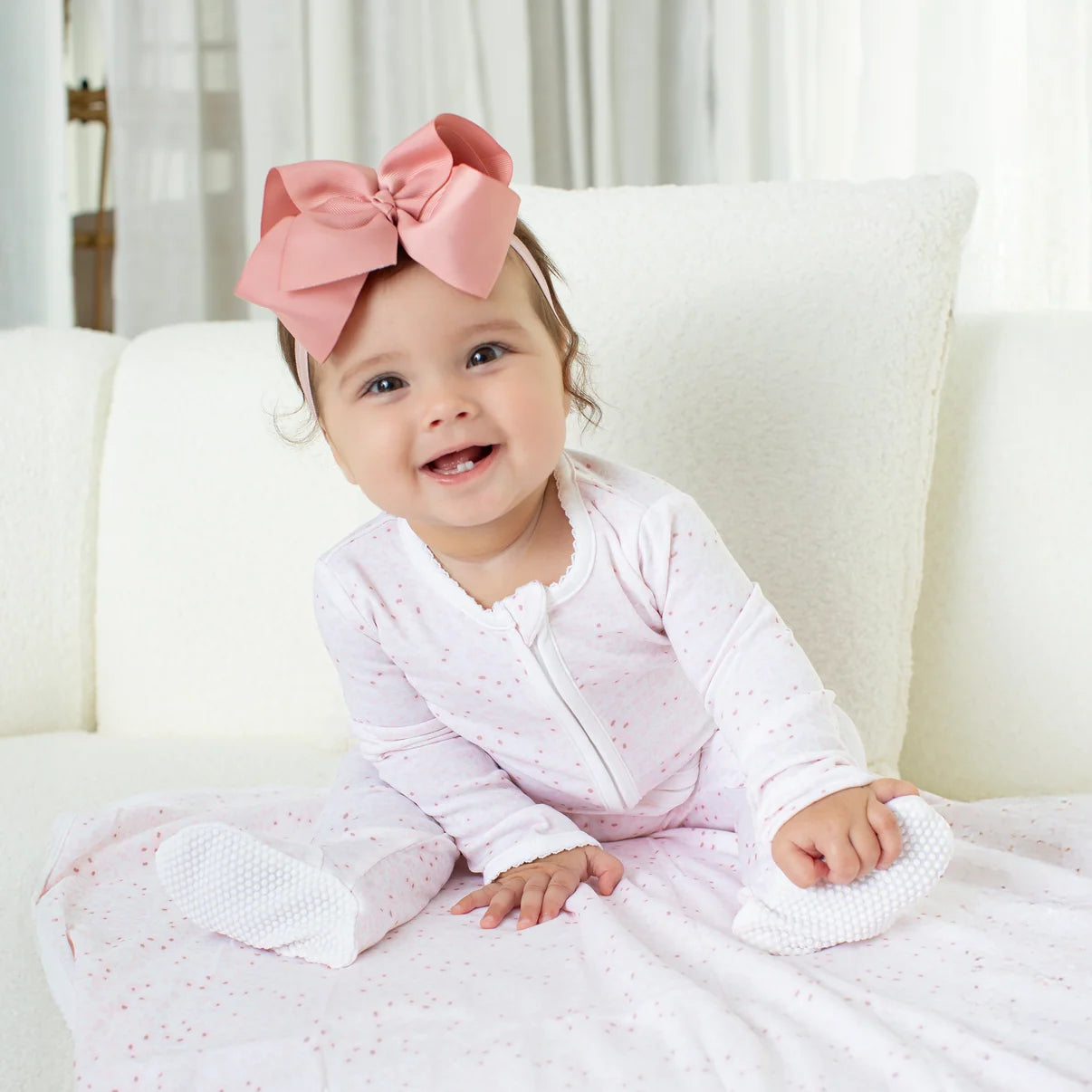 Paty Organic Cotton Zipper Footie