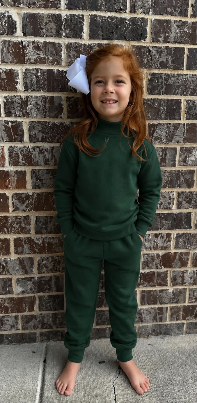 Unisex Mock Neck Jogger Sets