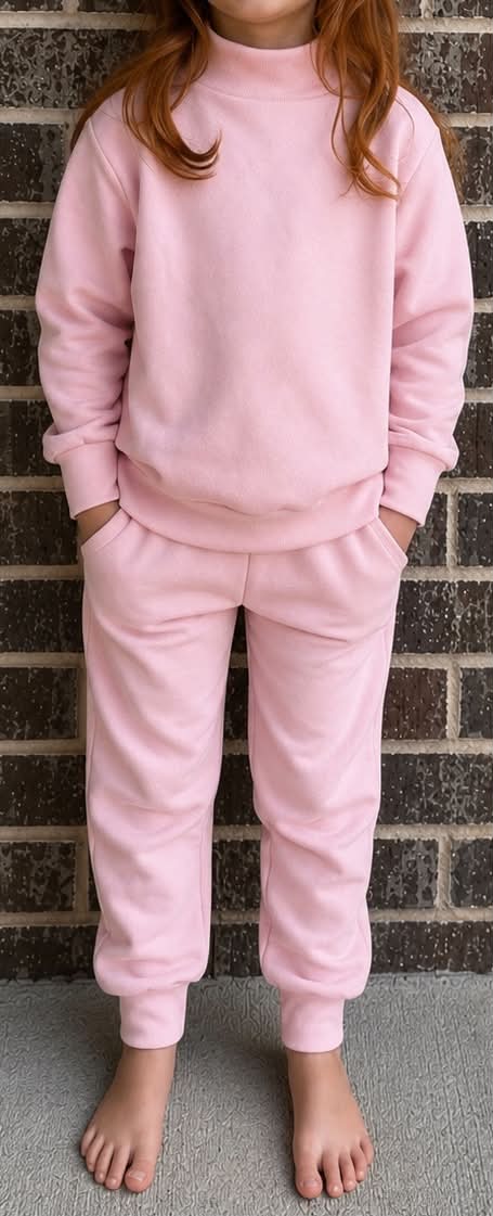 Unisex Mock Neck Jogger Sets