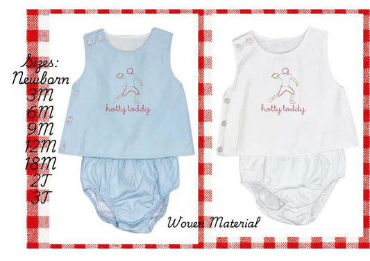 Vintage Football Diaper Set