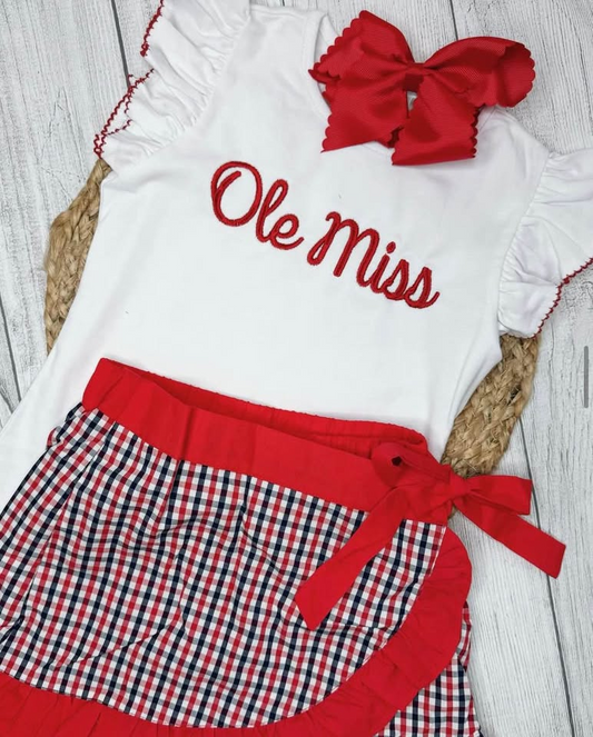 Ole Miss Custom Skort Set