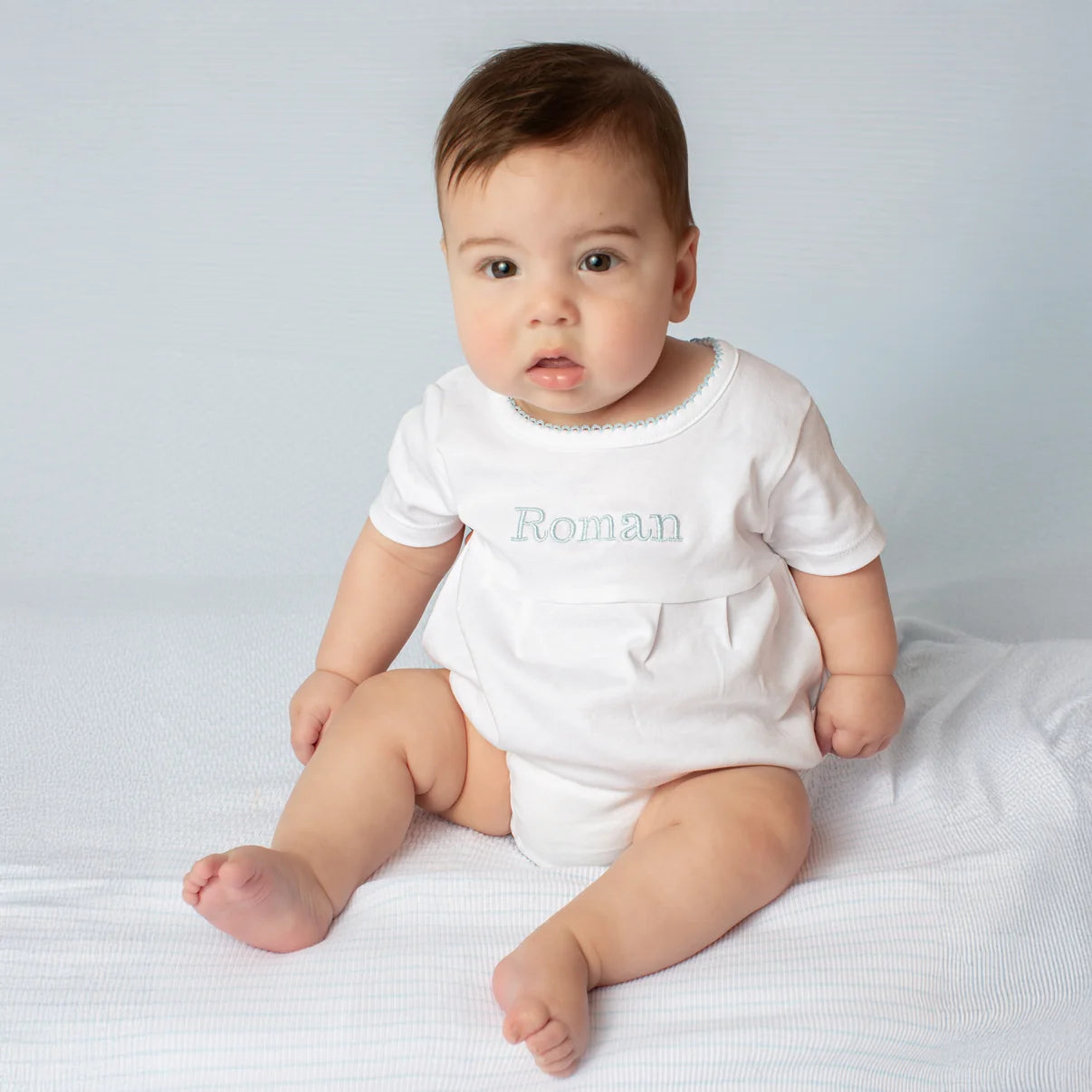Paty Organic Cotton Bubble with Picot Trim and Pleated Front